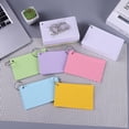 thumbnail image 3 of Office Portable Study With Cover Loose-Leaf Horizontal Line Flash Cards Binder Memo Book Loose-Leaf Index Cards Revision Cards LIGHT GREEN, 3 of 8