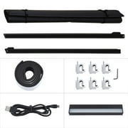 5.5ft Roll Tonneau Cover For Ford F-150 2015-2017 Automobile Bed With Light