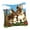 Rabbits, variant on DIY Latch Hook Throw Pillow Animal Pattern For Embroidery Carpet 43x43cm/16.93x16.93inch - Elephant