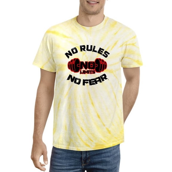 No Rules No Limits No Fear Tie Dye Cyclone Men -Image by Shutterstock, Male Small