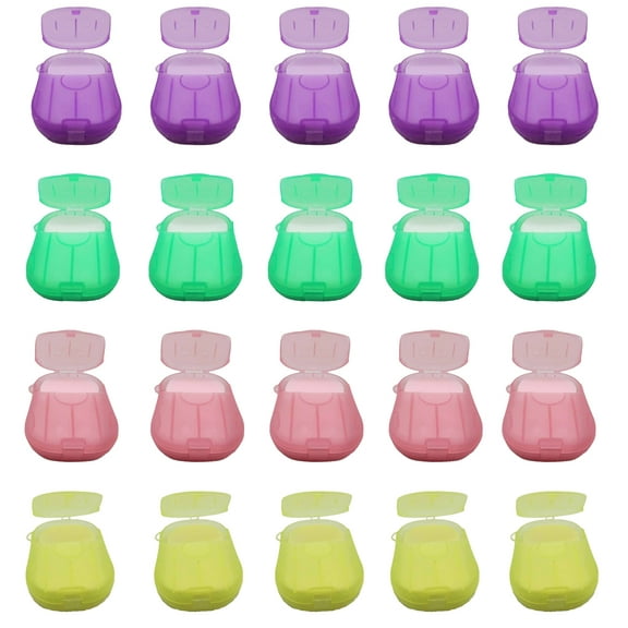 Gadgetime USA Paper Soap Sheets Assorted 20 Pack (20 Sheets Per Pack) - Portable Disposable - Foaming Hand Washing Scented Bath for Indoor, Travel, Camping, Hiking C6