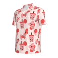 thumbnail image 2 of Rocae Boba Milk Tea for Men's Short Sleeve Polo Shirt, Quick Drying Performance Moisture Wicking Sports Men's Golf Shirt Large, 2 of 9