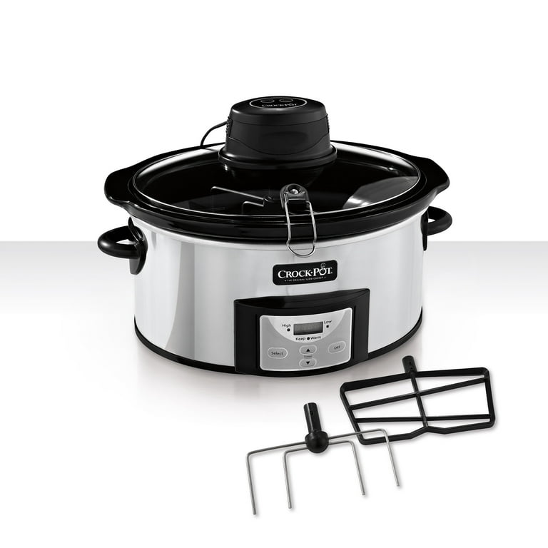 Crock-Pot® Smart-Pot™ 6Qt. Oval Digital Slow Cooker with Hinged Lid, White  SCVP600HW-CN