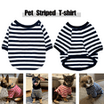 thumbnail image 5 of Camisas para perros Ropa para mascotas Ropa de algodón a rayas, paquete de 2 chalecos para cachorros Conjunto de camiseta para ropa para perros y gatos Ormromra CPB-DE-LYY2194-1, 5 of 5