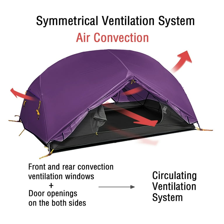 Naturehike Mongar Backpacking Camping Tent 2 Person Lightweight