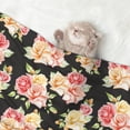 thumbnail image 2 of Naloa Rose Flowers Dog Blanket, 3 Sizes Cat Blanket for Indoor Cats Large Medium Small Dog Gifts-Small, 2 of 8