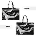 thumbnail image 2 of Pofeuu Abstract Black White Swirls Print Laptop Bag Carrying - Computer Bag Laptop Case Shoulder Slim Work Travel, 2 of 8