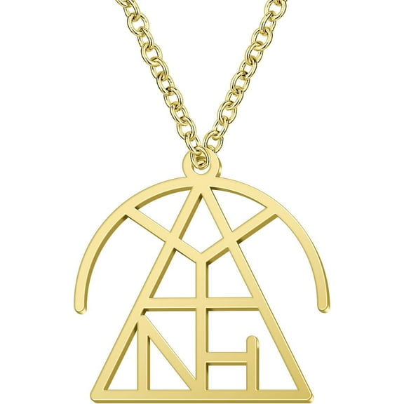 Custom Sterling Silver Name Logo Necklace Personalized Women's Name Pendant Hypoallergenic Jewelry Gifts for Mom, Wife, Girlfriend - Christmas, Valentine's Day, Mother's Day, Birthday