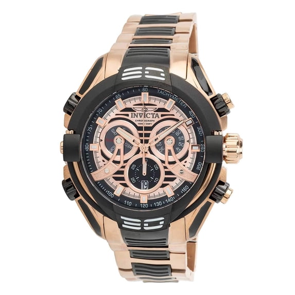 Invicta 37527 Men's Mammoth Rose Gold and Black Dial Chrono Watch