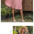 thumbnail image 5 of EASYBRA Women Polka Dot Midi Dress Short Sleeve A Line Casual Elegant Summer Dress, 5 of 6