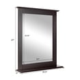 thumbnail image 3 of Giantex Bathroom Wall Mirror, Square Vanity  Makeup  Hanging Mirror for Dressing Room Washroom Bedroom, Coffee, 3 of 6
