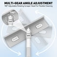 thumbnail image 4 of Window Squeegee Cleaner Tool, 4 in 1 Rotatable Window Cleaning Squeegee Kit with Extension Pole and Duster, 67'' Window Washing Kit for Home Mirror Car Glass with 3 Replaceable Cloth Strips(Gray), 4 of 9