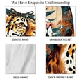 thumbnail image 4 of luoweisi Men's Beach Shorts Quick Dry Swim Trunks with Mesh Lining Leopard L, 4 of 5
