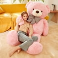 thumbnail image 3 of IKASA Giant Teddy Bear Stuffed Animal Plush Toy,Large Jumbo 70" Pink Huge Cute Soft Toys,Big Size Fluffy Plushy Fat Oversized Plushie,Gifts for Kids Girls Boys Girlfriend Children, 3 of 5