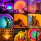 thumbnail image 5 of Lámpara de proyección de puesta de sol con proyector de estrellas, lámpara de pie con control remoto y aplicación de 16 colores, luz de noche para decoración navideña, 5 of 5