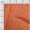 thumbnail image 1 of oneOone Cotton Flex Tangerine Yellow Fabric Batik Dress Material Fabric Print Fabric By The Yard 40 Inch Wide, 1 of 4