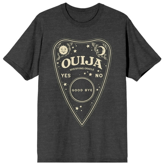 Ouija Game Planchette Art Crew Neck Short Sleeve Charcoal Heather Women's T-shirt-Medium