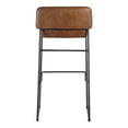 thumbnail image 4 of MOE'S Home STARLET BARSTOOL Ouvert Route Marron Cuir-M2, 4 of 6
