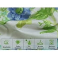thumbnail image 3 of Ruvanti Full Size Sheets Set - Luxurious Silky Soft Microfiber Bedding - Cozy & Comfy - 15 inch Deep Pocket (Fits up to 17") Hotel Bed Sheets - 4 Pcs - Green Floral, 3 of 9