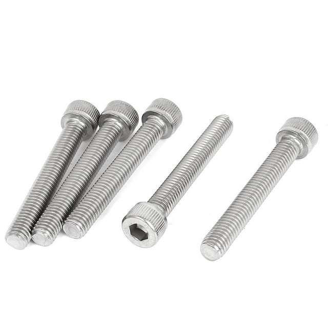 Tornillos de cabeza hexagonal con socket DIN912 de acero inoxidable M8 x 55mm 5 piezas