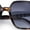 Tortoise - Smoke, variant on Womens 90s Rectangle Butterfly Designer Style Plastic Fashion Sunglasses Black Beige - Smoke
