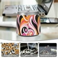 thumbnail image 6 of Yayeee Ashtray with Lid for Cigarette Smokeless Stainless Steel Home Ash Holder, Swirling Circles, 6 of 7