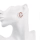thumbnail image 2 of Rose Gold Ear Clip 1Pair Women Czech Diamond Earrings for Decoration, 2 of 4
