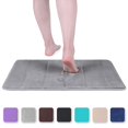 thumbnail image 1 of Memory Foam Bathroom Bath Rugs Absorbent Non-Slip Bath Rugs Washable Bath Mat - 40 x 60 cm, Gray, 1 of 7