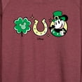 thumbnail image 3 of Disney - Mickey St Patricks Icons - Women's Lightweight French Terry Long Sleeve Shirt, 3 of 5