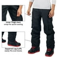 thumbnail image 3 of Alpine Swiss Mens Snowboard Pants 10K Waterproof Insulated Cargo Ski Pants Breathable Winter Snow Sport Outdoor Pant BLK LRG, 3 of 7