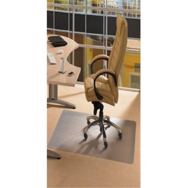 Advantagemat Tapis de Chaise Rectangulaire en PVC 0.25 Po. pour Tapis à Poils Courts, 30 x 48 Po.
