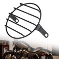 thumbnail image 5 of Motorcycle Round Grill Cover Mask For Cruiser Chopper Cafe Racer (6.5in), 5 of 5