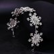thumbnail image 1 of Nvzi Horquillas para el pelo de boda con flores para novias, peinetas con perlas de cristal, pinzas para el pelo, accesorios para el pelo de boda dorados, joyas plateadas, 1 of 4