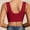 Wine, variant on Sports Bras for Women Plus Size Front Closure Wireless Breathable Bra Bras for Women No Underwire Beige 2Xl
