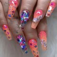 thumbnail image 2 of 12 colores mariposa brillo uñas lentejuelas uñas arte copos confeti colorido brillo pegatinas calcomanías, 2 of 7