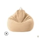 thumbnail image 1 of Sofá clásico Sillas Lazy Lounger Bean Bag Silla de almacenamiento Interior Exterior,Khaki,85*105cm, 1 of 8