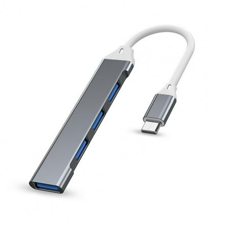Boost Your Productivity with this 4-in-1 USB C Hub - Compatible with MacBook Mac Pro Mac Mini IMac Surface Pro XPS PC Flash Drive Mobile Hard Drive