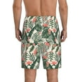 thumbnail image 3 of Daiia Palm Trees and Tropical Mens Woven Stretch Pajama Short,Short Pajama Pants-XX-Large, 3 of 9
