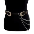 thumbnail image 3 of RotHome Belt Chain Silver Chain Belt for Jeans Pants Wallet Chains for Men Women Jean Chains Pocket Chain Waist Chain Pant Chain Purse Bag Y2K Clothes, 3 of 6