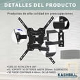 thumbnail image 3 of Soporte para TV 19"-55" Kashbill, Fácil Instalación, Distancia a Pared 40-395mm, 30kg, Brazo Articulado, Ajuste Vertical 5° -10°- Mod. 118, 3 of 6