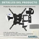 thumbnail image 3 of Soporte para TV 19"-55" Kashbill, Fácil Instalación, Distancia a Pared 40-395mm, 30kg, Brazo Articulado, Ajuste Vertical 5° -10°- Mod. 118, 3 of 6
