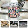 thumbnail image 6 of Yayeee Ashtray with Lid for Cigarette Smokeless Stainless Steel Home Ash Holder, Orange Geometric, 6 of 7
