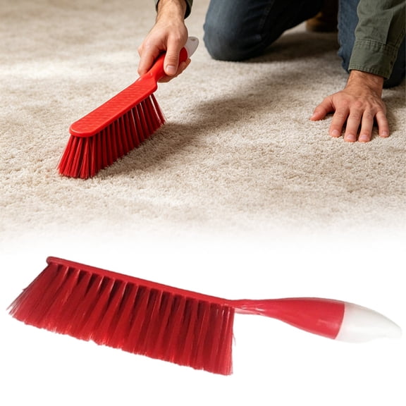 Counter Duster Bed Sheets Debris Cleanin Hand Broom Cleaning Brushes Soft Bristles Dusting Brush for Cleaning Car/Bed/Couch/Draft/Garden/Furniture/Clothes,1PC