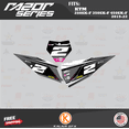 thumbnail image 3 of Kalair GFX Graphics Kit for KTM Motocross 4-STROKE 250SX-F, 350SX-F and 450SX-F (2019-2022) Razor Series, 3 of 5