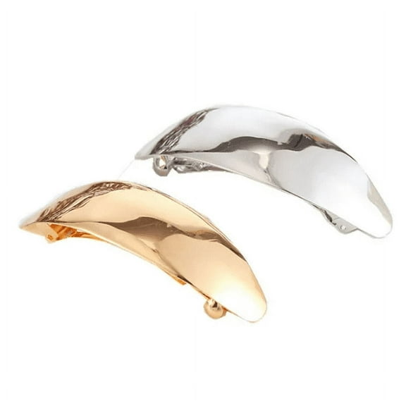 Women Decorative Simple Metal Big French Hair Clips Retro Hair Barrettes Hair Snap Clips Ponytail Clips for Girls Women Ladies Ma