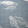 thumbnail image 7 of Ox Bay Sophie 5'3" Round Aqua Sea Turtle Coral Reef Indoor/Outdoor Area Rug, 7 of 7