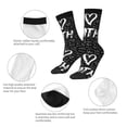 thumbnail image 6 of Goofa I love Math Printed Men's Crew Socks, Soft Durable Breathable Moisture-Wicking with Odor Control Cotton socks, 6 of 9