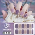 thumbnail image 5 of 14Tips DIY NAil Art Making Simple Self-Adhesive Foil Glittering French Manicure Decal Gel Nail Polish Strips Gel Nail Stickers Gel Full Nail Wraps Nail Art Stickers DARK GREEN, 5 of 8