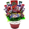 Sweets In Bloom Red Velvet Cupcake Holiday Cupcake And Candy Bouquet
