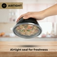 thumbnail image 5 of Microwaveable Noodle Bowl with Lid, Black, 42oz, 5 of 8